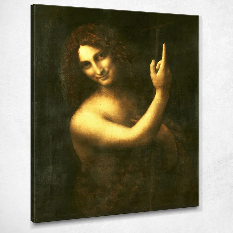 Saint John The Baptist Leonardo Da Vinci canvas print