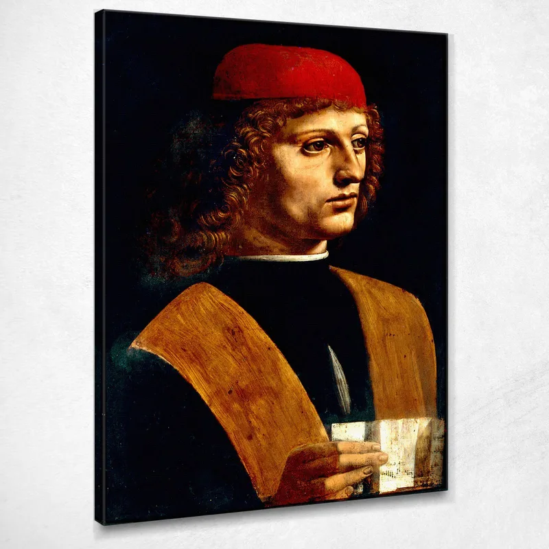 Portrait Of A Musician Leonardo Da Vinci canvas print