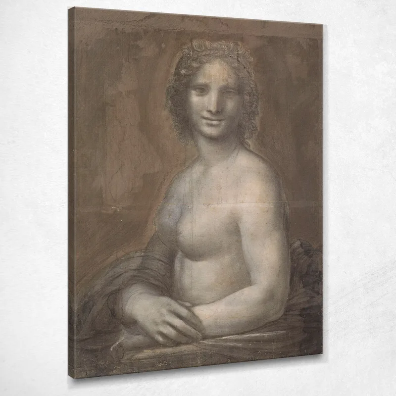 The Naked Mona Lisa Leonardo Da Vinci canvas print