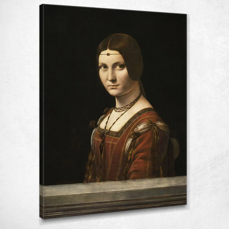 The Beautiful Ferronnière Leonardo Da Vinci canvas print