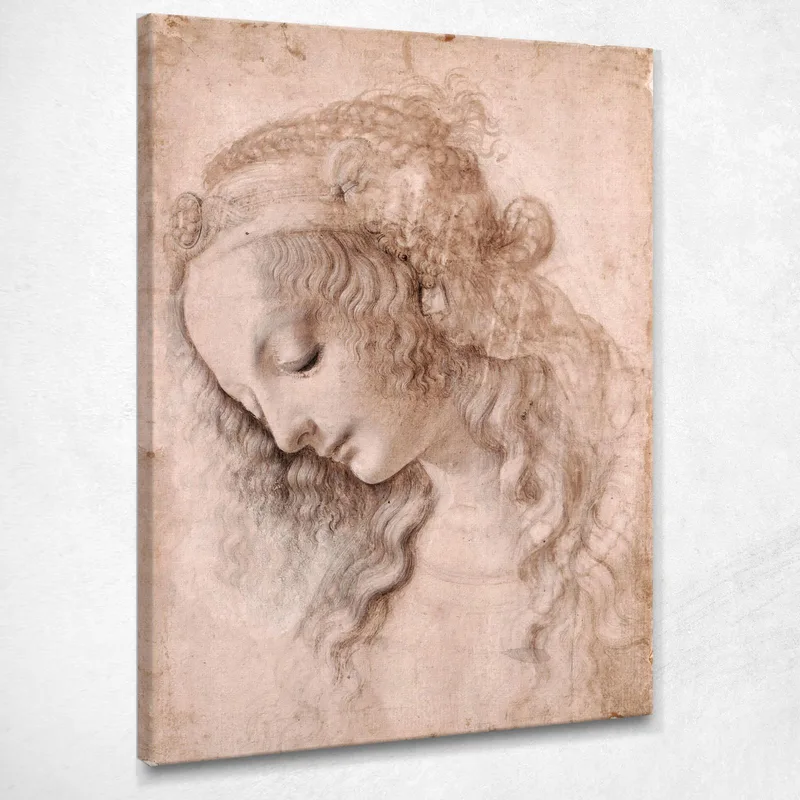 Woman'S Head Leonardo Da Vinci canvas print