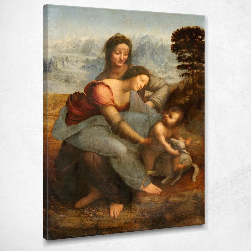 The Virgin And Child With Saint Anne Leonardo Da Vinci canvas print