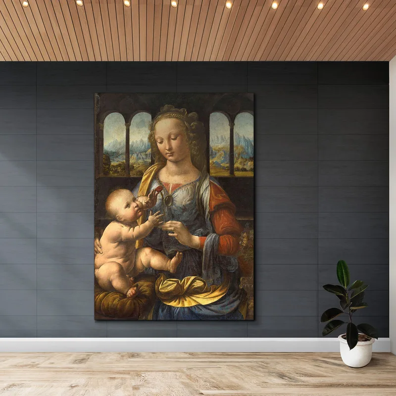 Madonna Of The Pomegranate Leonardo Da Vinci