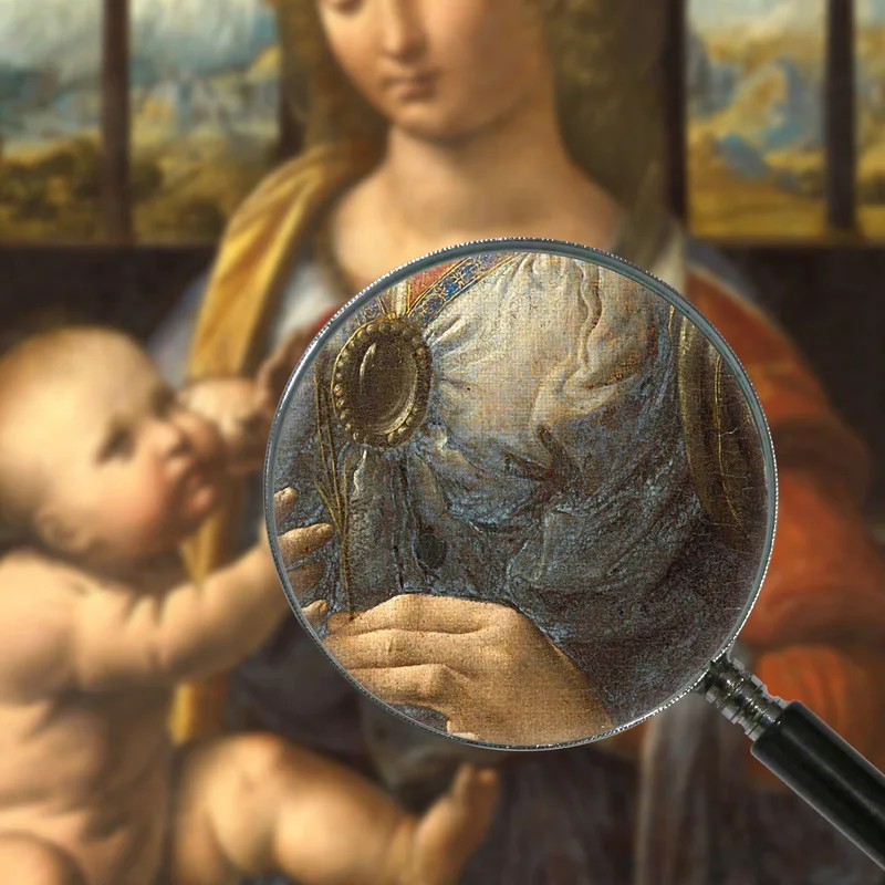 Madonna Of The Pomegranate Leonardo Da Vinci