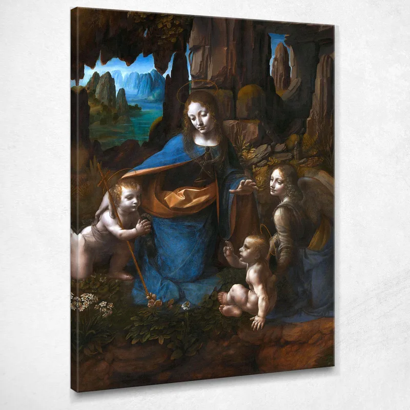 Virgin Of The Rocks Leonardo Da Vinci canvas print