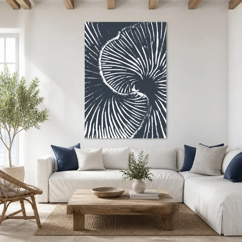 Vortice Nautilus Astratto quadro moderno su tela