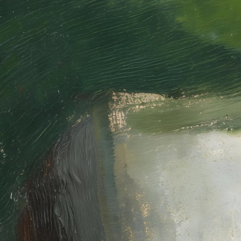 Fluidité Abstraite Verte tableau moderne
