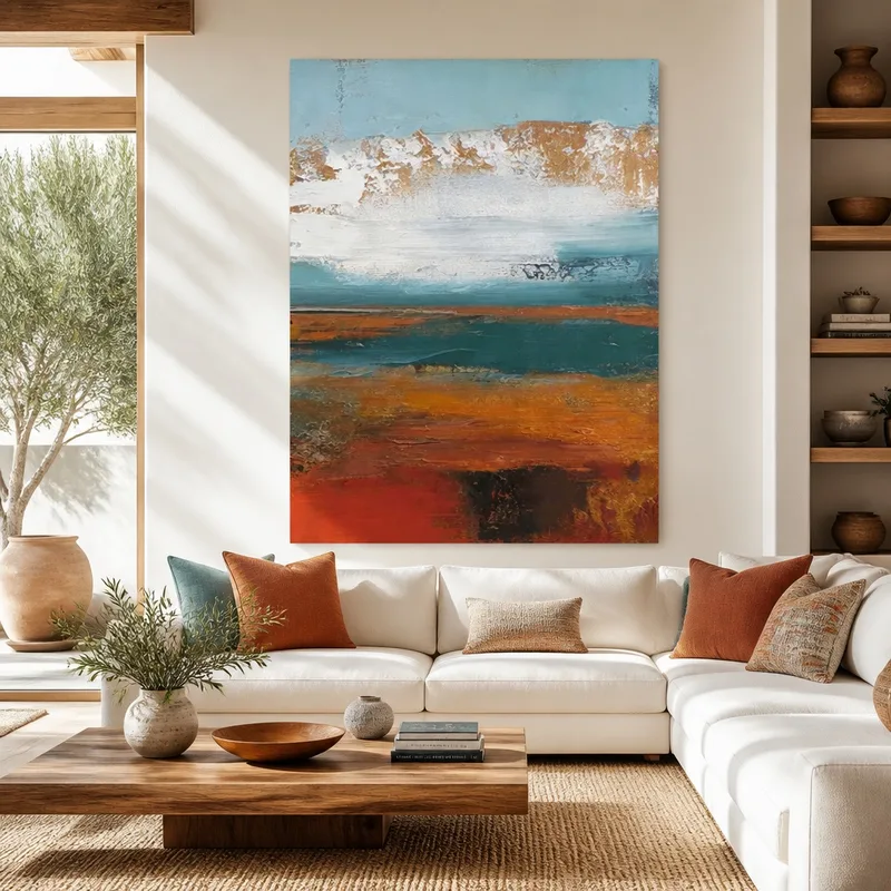 Orizzonte Oceanico Astratto quadro canvas