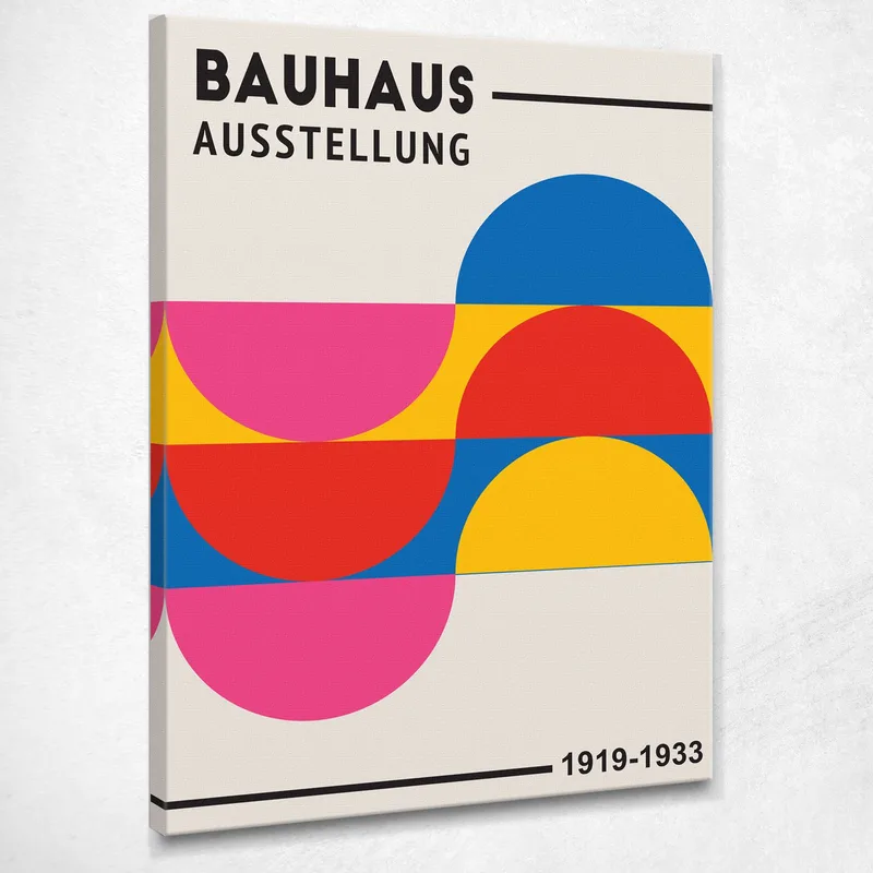 Bauhaus Painting Where Colorate Bauhaus Style canvas print