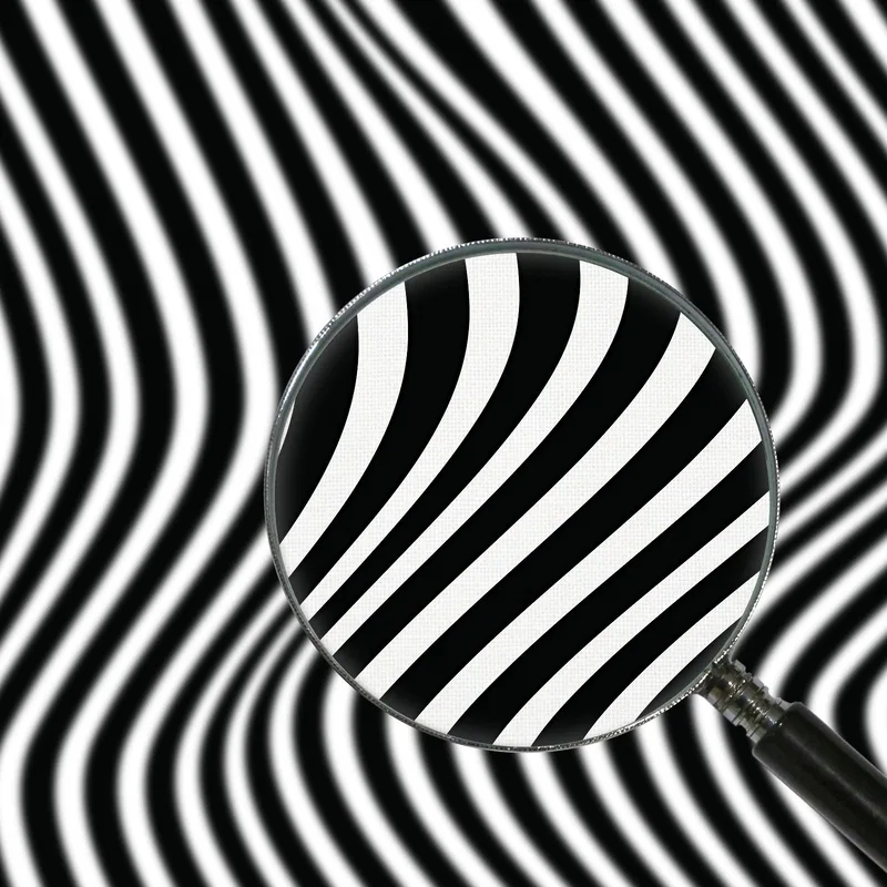 Quadro Bauhaus Onde Ipnotiche Monocromatiche Bauhaus Style