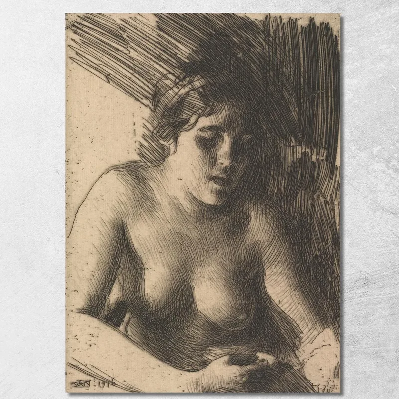 Torace Anders Zorn quadro stampa su tela