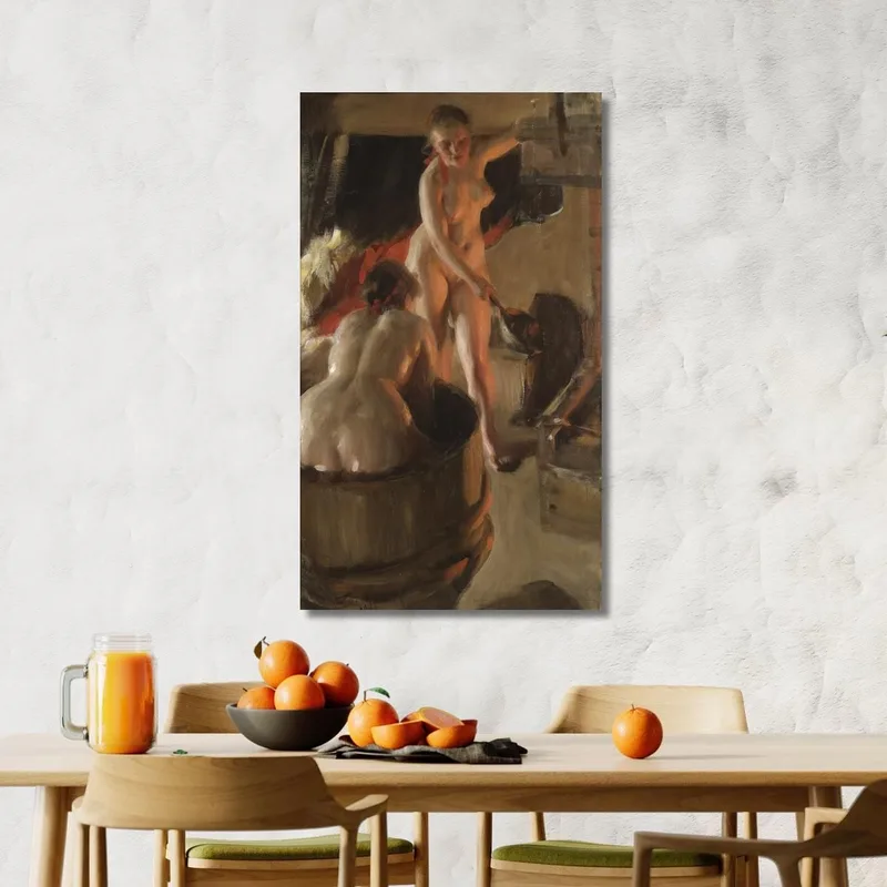 Mädchen Aus Dalarna Beim Baden Anders Zorn