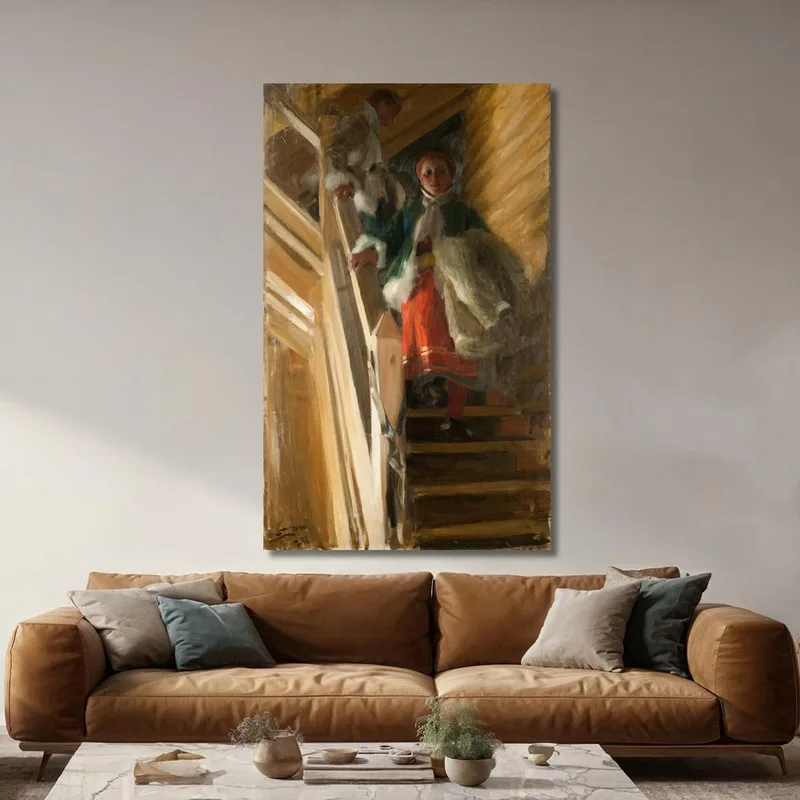 En Las Escaleras Del Ático Anders Zorn