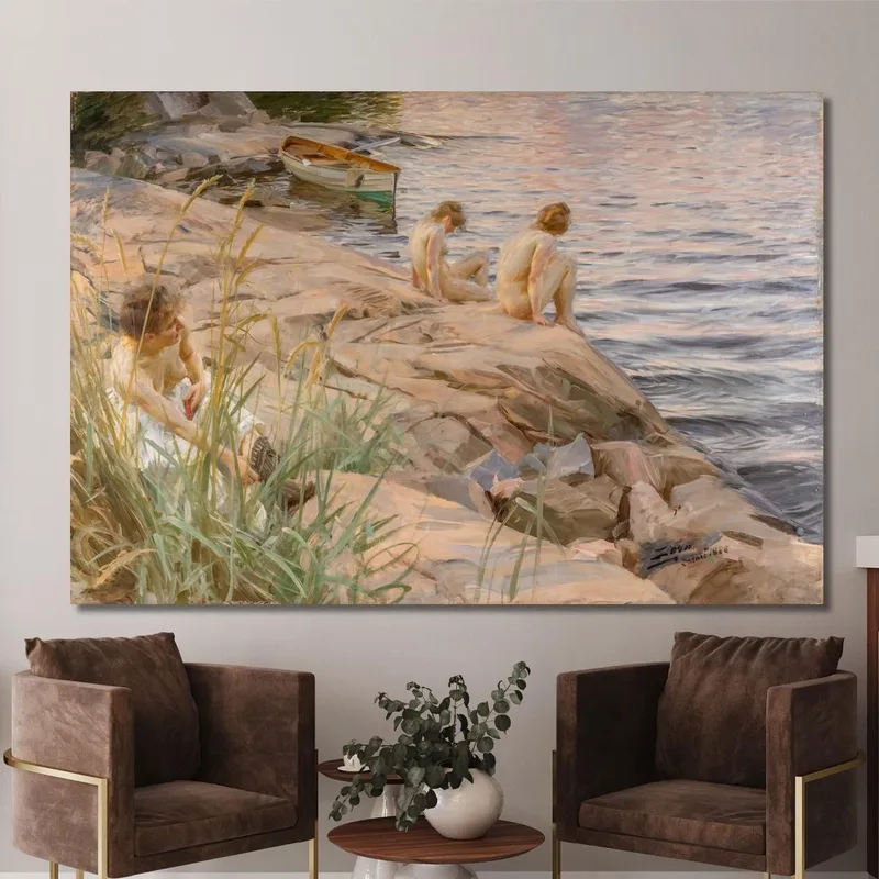 All'Aperto Anders Zorn quadro stampa su tela