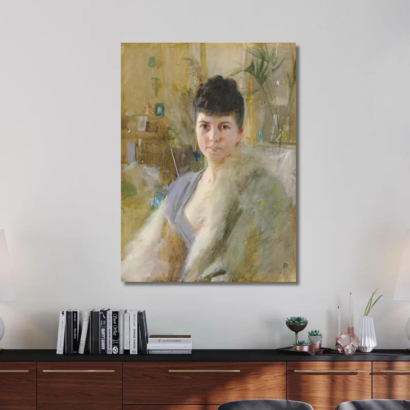 Porträt Einer Dame In Einem Salon Anders Zorn