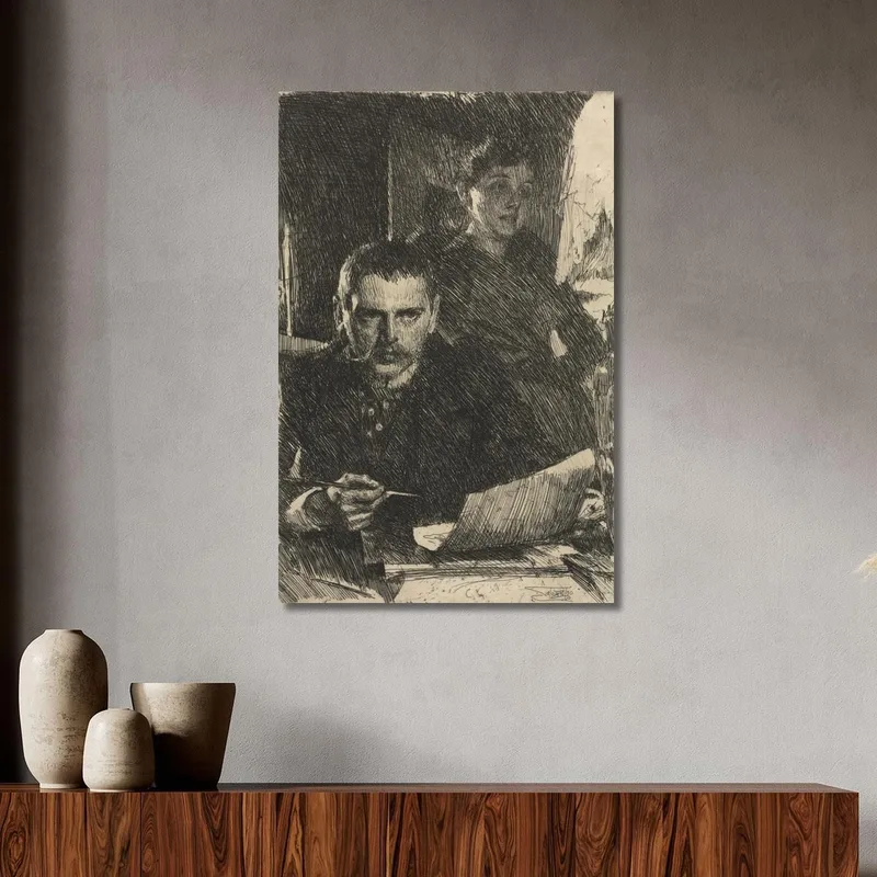 Der Künstler Und Seine Frau Anders Zorn