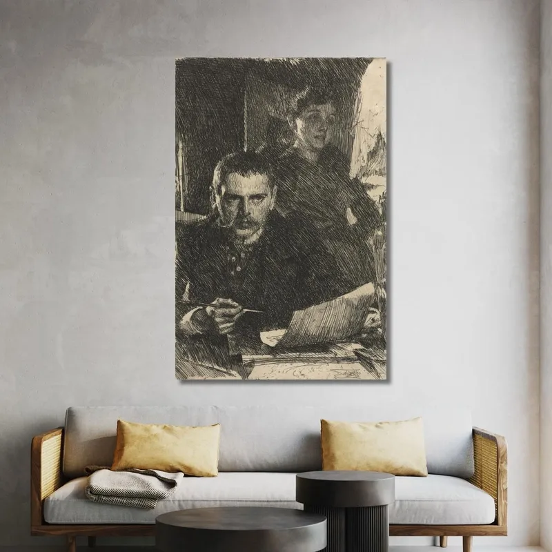 Der Künstler Und Seine Frau Anders Zorn