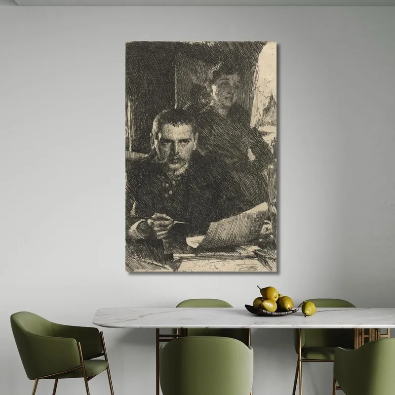 Der Künstler Und Seine Frau Anders Zorn