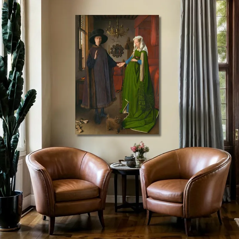 Ehepartner Arnolfini 2 Jan van Eyck drucken auf leinwand