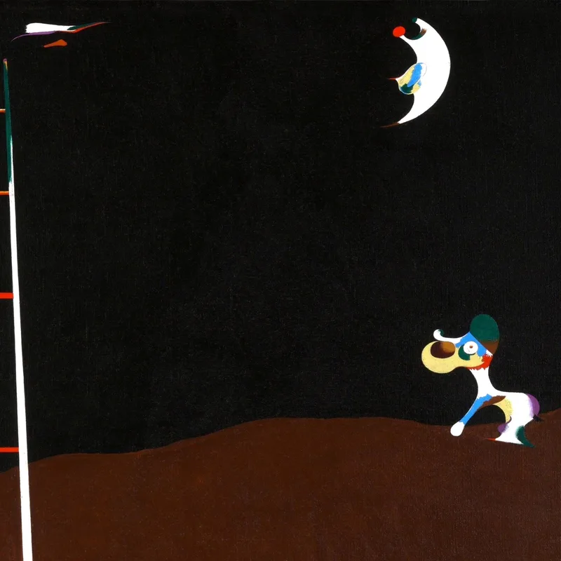 Chien Qui Aboie À La Lune Joan Mirò tableau impression sur toile