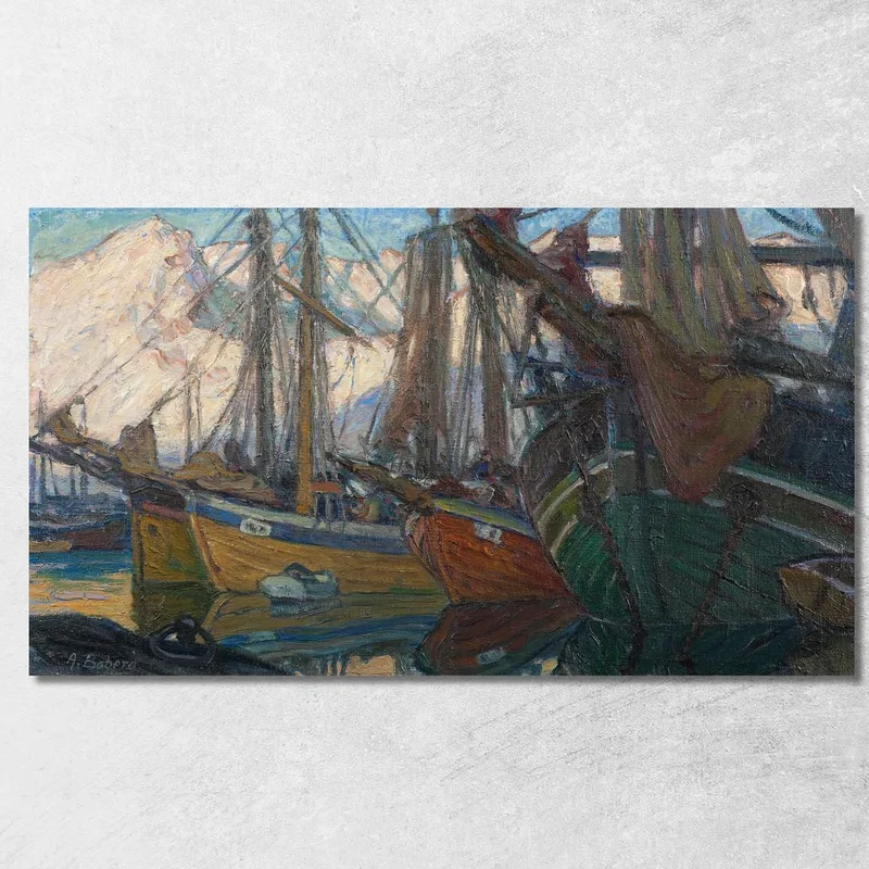 Una Serata Tranquilla. Studio Dalla Norvegia Settentrionale Anna Boberg quadro stampa su tela