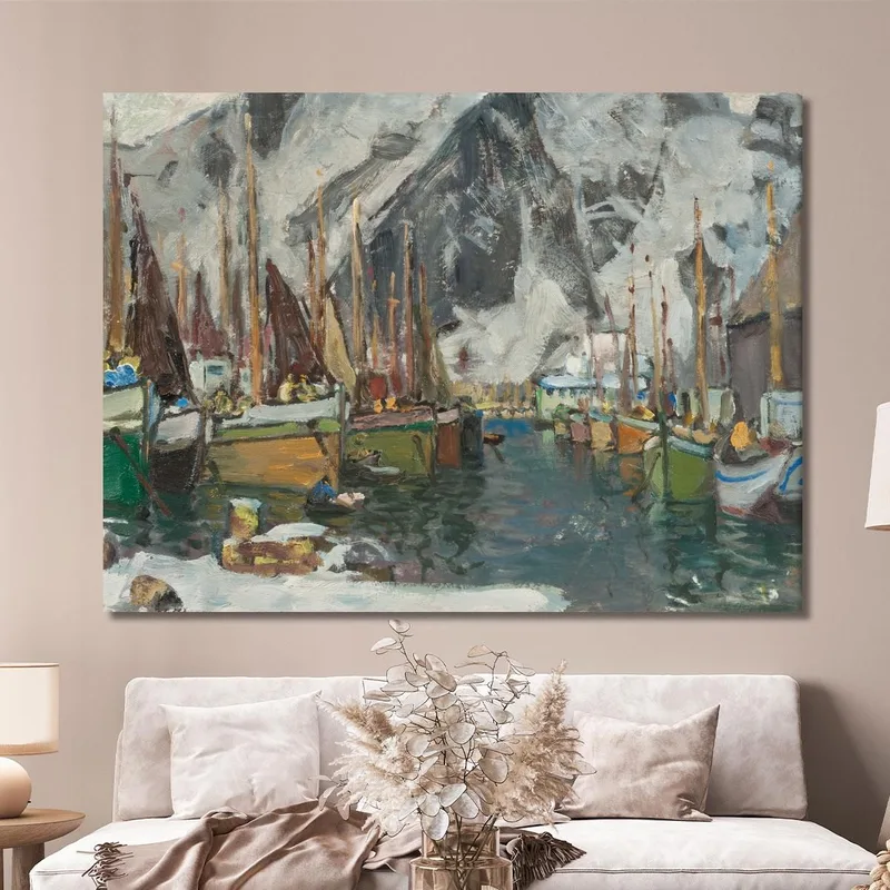Tra Le Barche Da Pesca A Svolvaer. Studio Da Lofoten Anna Boberg