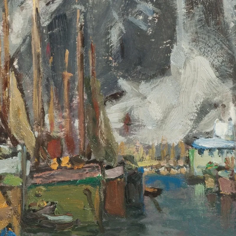 Tra Le Barche Da Pesca A Svolvaer. Studio Da Lofoten Anna Boberg