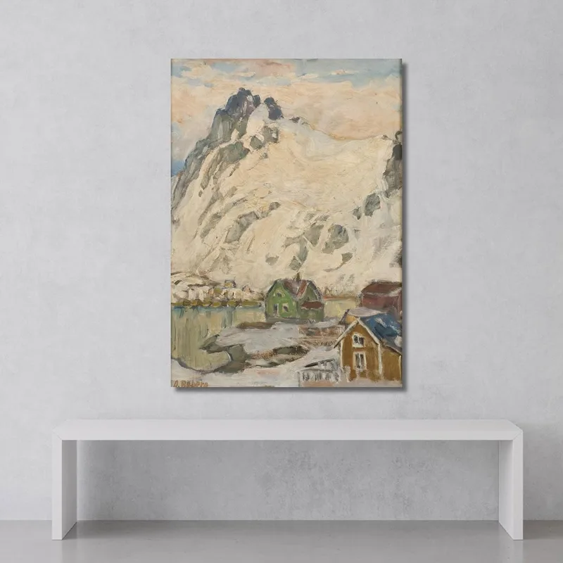 At The Foot Of The Mountain. Study From Lofoten Anna Boberg