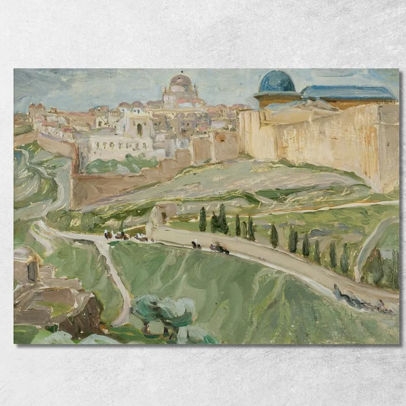 Por Jerusalén. Anna Boberg cuadro en lienzo