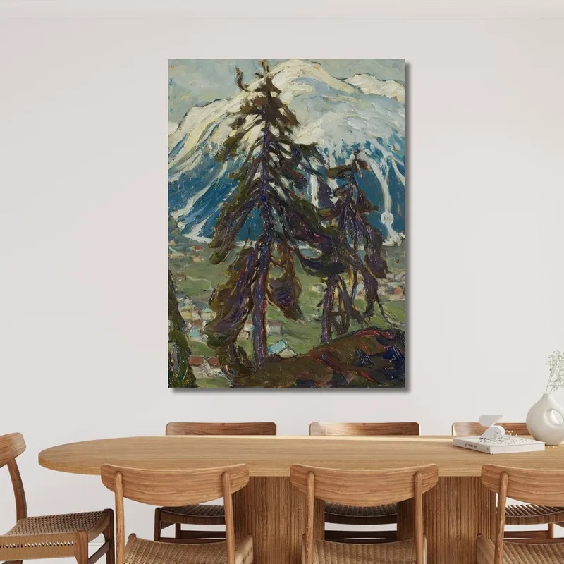 Abeti Davanti Alle Montagne. Studio Dalla Norvegia Settentrionale Anna Boberg