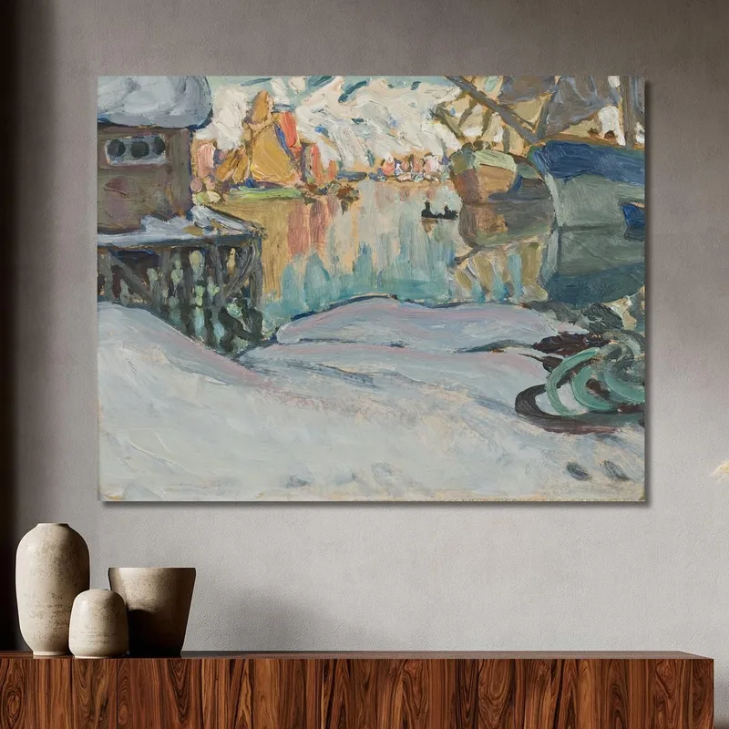 Vom Hafen Svolvær. Studie Von Den Lofoten Anna Boberg