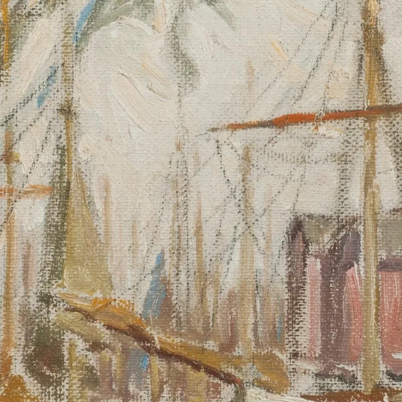 Dans Le Port De Svolvaer. Étude Depuis Les Îles Lofoten Anna Boberg
