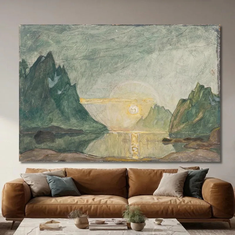 Soleil De Minuit. Étude Du Nord De La Norvège Anna Boberg