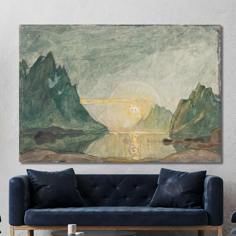 Soleil De Minuit. Étude Du Nord De La Norvège Anna Boberg