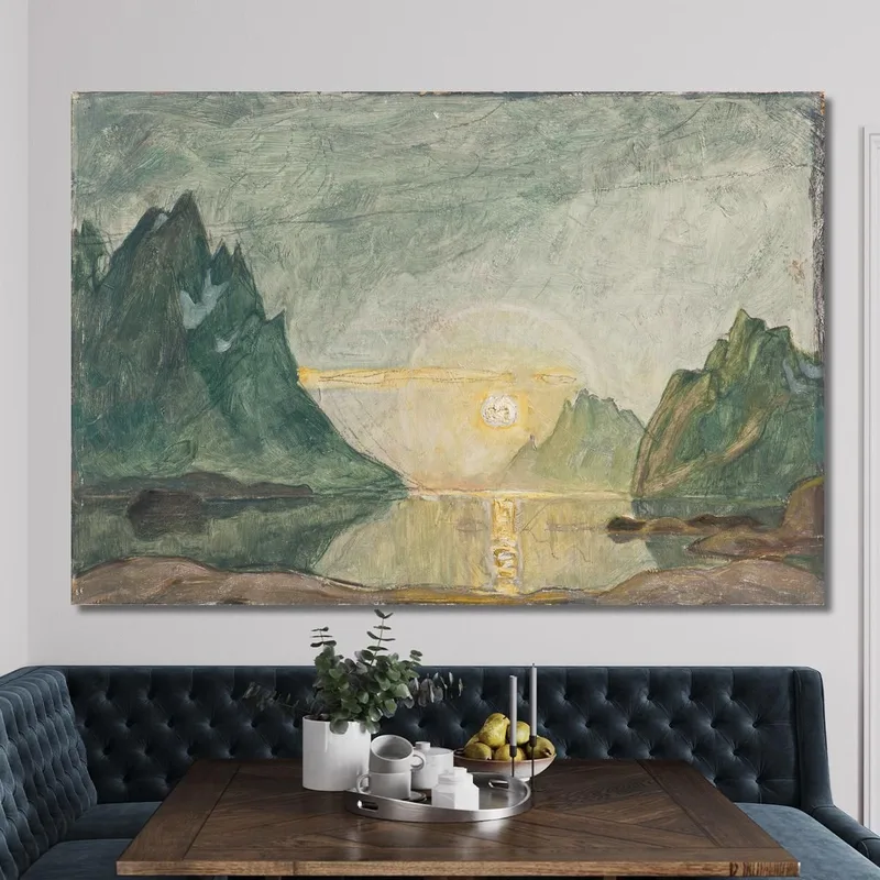 Soleil De Minuit. Étude Du Nord De La Norvège Anna Boberg