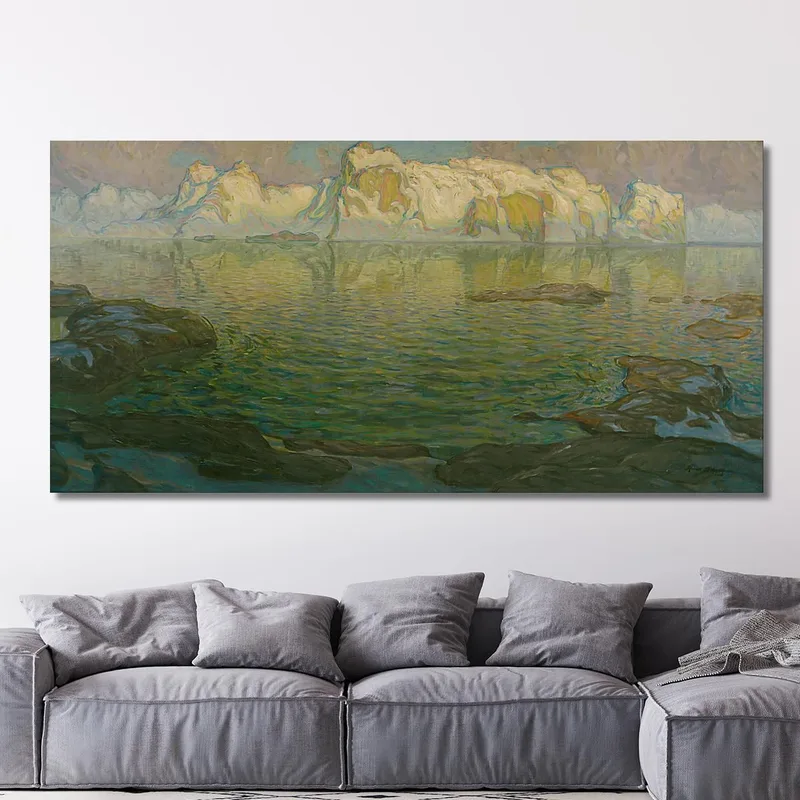 Silent Evening Scene From Lofoten Anna Boberg