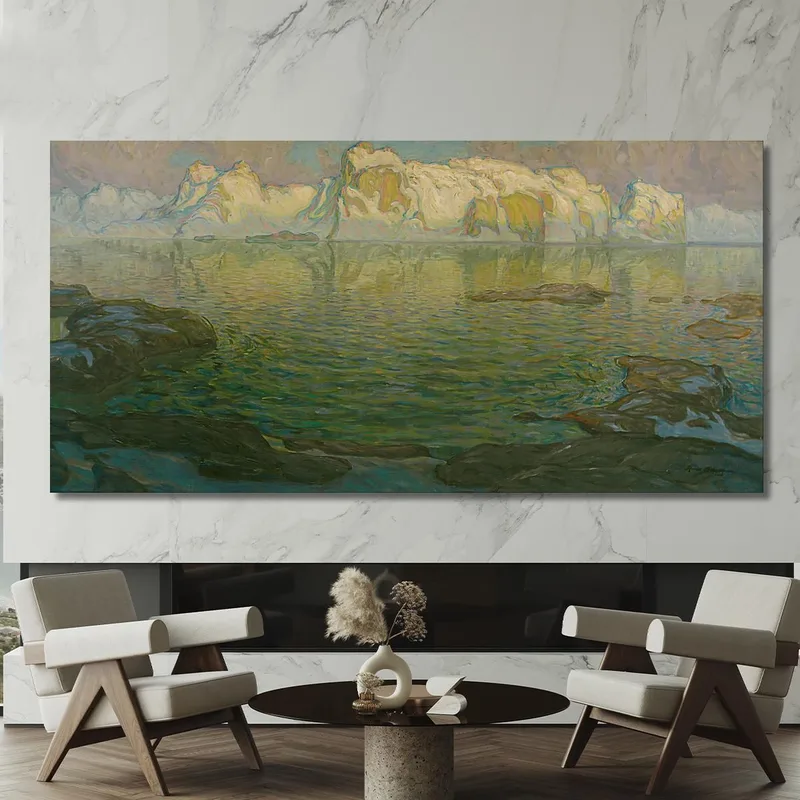 Silent Evening Scene From Lofoten Anna Boberg