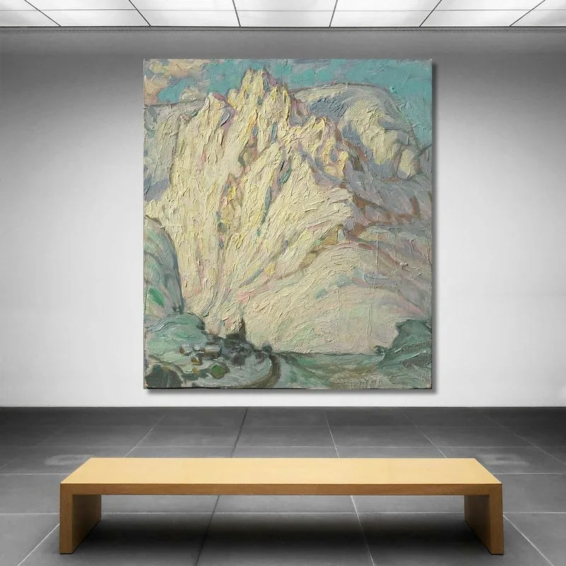 Les Montagnes Enneigées. Étude Depuis Les Îles Lofoten Anna Boberg