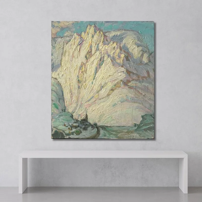 Les Montagnes Enneigées. Étude Depuis Les Îles Lofoten Anna Boberg