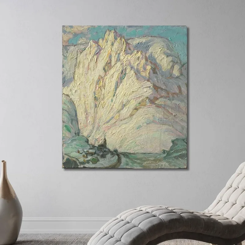 Les Montagnes Enneigées. Étude Depuis Les Îles Lofoten Anna Boberg