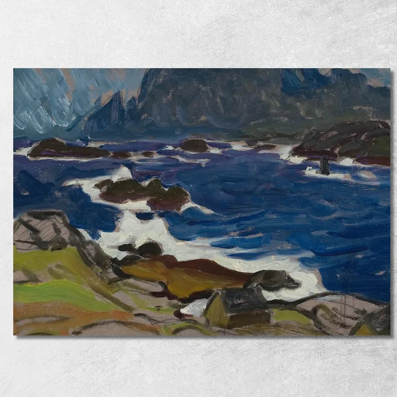 Études Pendant Une Tempête. Depuis Les Îles Lofoten Anna Boberg tableau impression sur toile