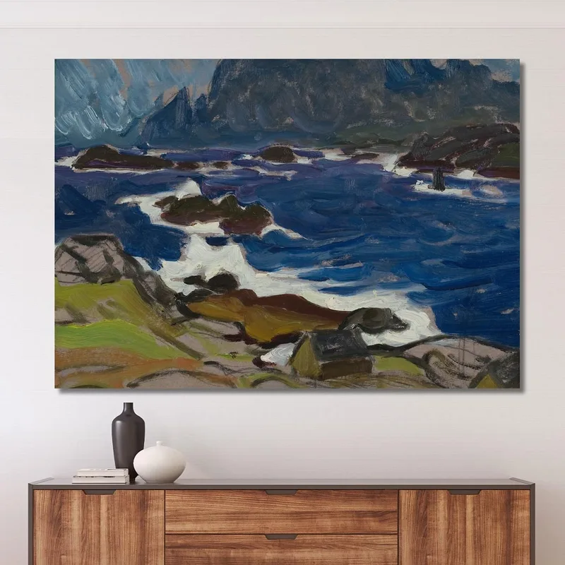 Study During A Storm. From Lofoten Anna Boberg
