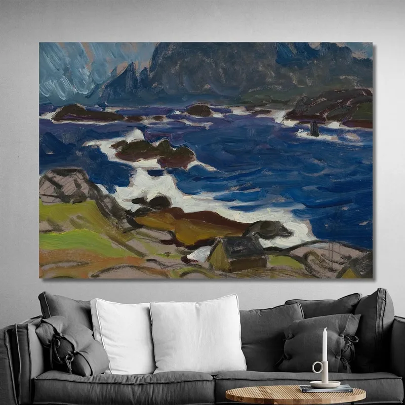 Study During A Storm. From Lofoten Anna Boberg