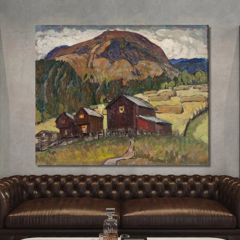 Paisaje De Verano Con Sagitarias. Estudio Del Norte De Noruega Anna Boberg