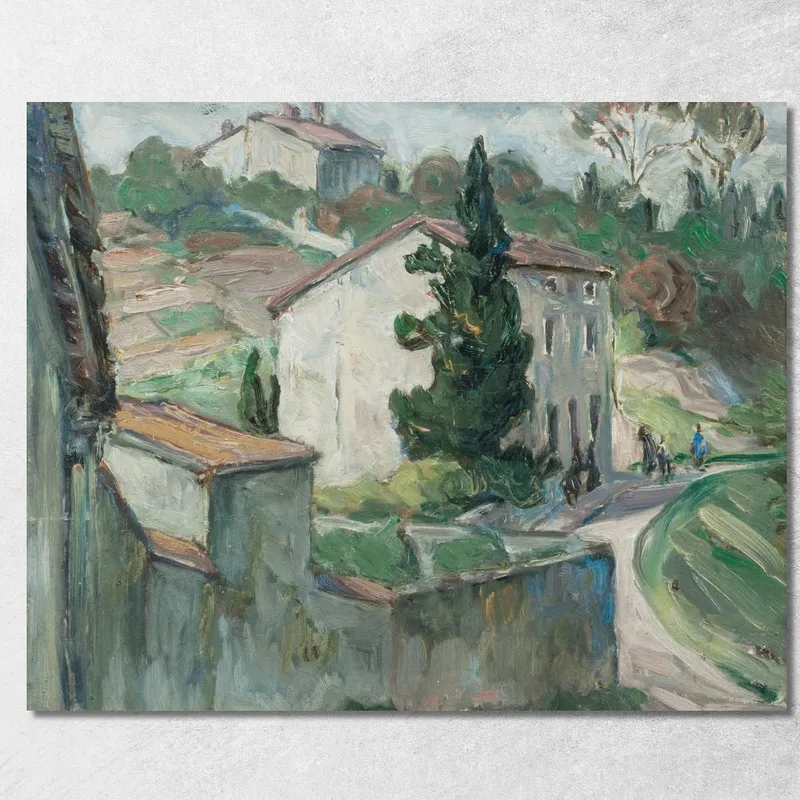 Les Toits Rouges. Étude Du Sud De La France Anna Boberg tableau impression sur toile