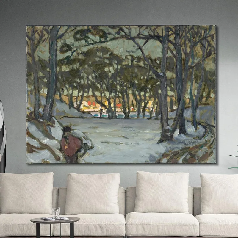 Estudio De Invierno Desde Djurgarden Estocolmo Anna Boberg
