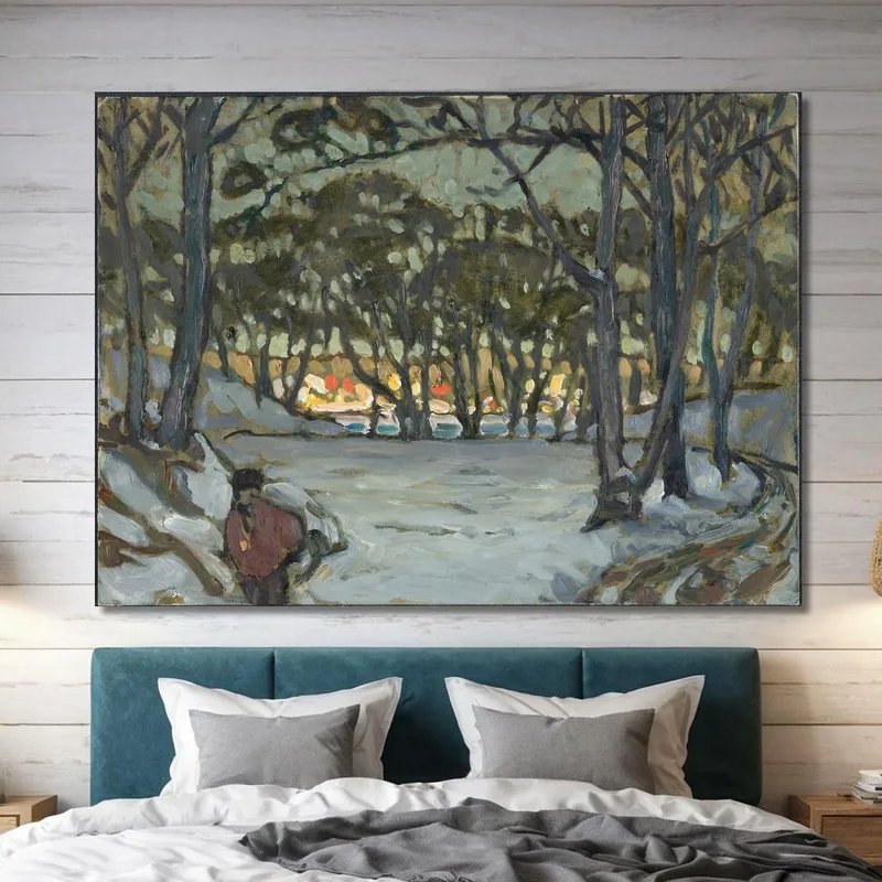 Estudio De Invierno Desde Djurgarden Estocolmo Anna Boberg