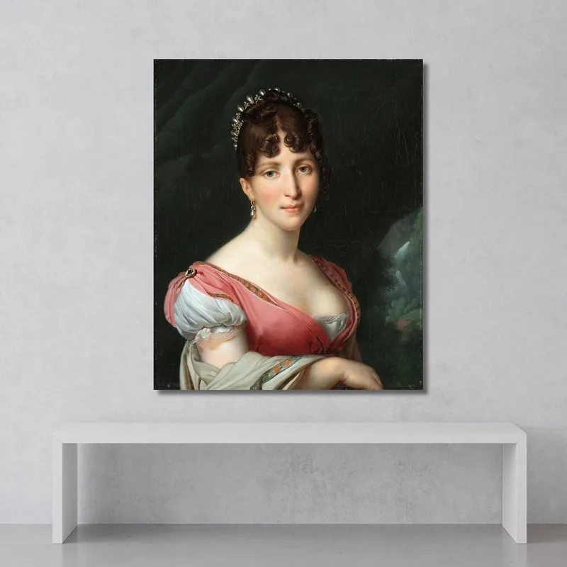 Portrait Of Hortense De Beauharnais Queen Of Holland Anne Louis Girodet-Trioson
