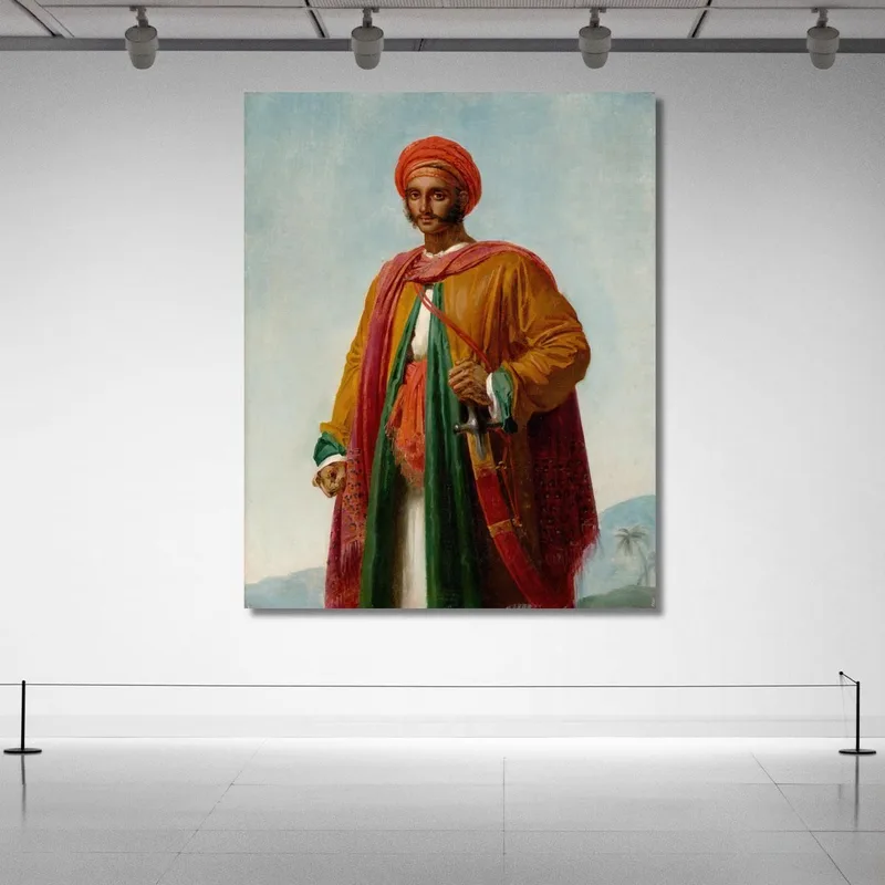 Study For 'Portrait Of An Indian' Anne Louis Girodet-Trioson