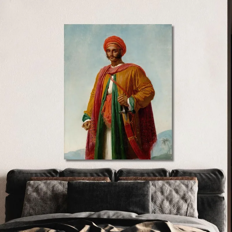 Study For 'Portrait Of An Indian' Anne Louis Girodet-Trioson